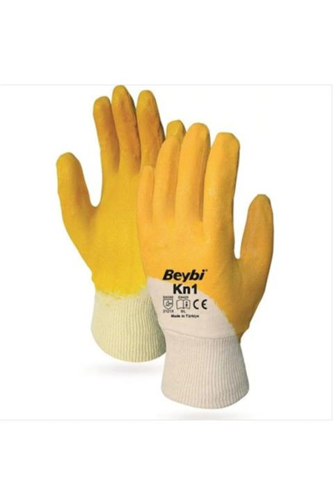 Beybi Kn1 Sarı Nitril Eldiven 24'lü
