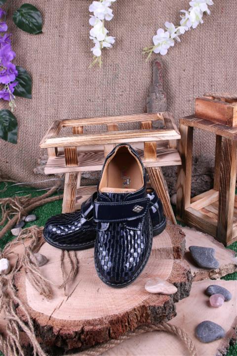 Akıllı Şirin Erkek Çocuk Lacivert Rugan Ortopedik Ayakkabı