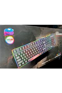 ATAELEKTRONİK Kaliteli Pro Rgb Mekanik Kablolu Gaming Gamer Oyuncu Kılavye Klavyesi