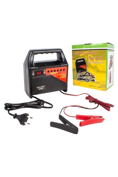 Pogod Akü Şarj Cihazı 6 Amper 6v Ve 12v Hızlı Şarj