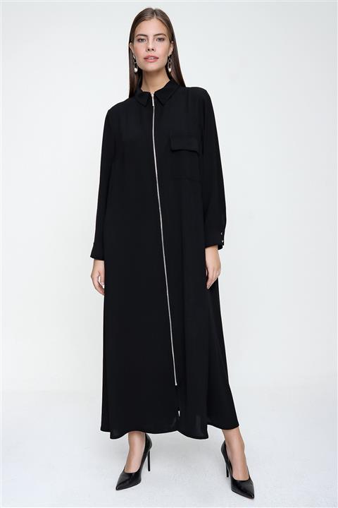 Aker 7146112 Önden Fermuarlı Ferace