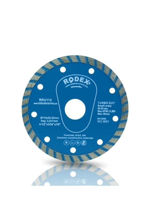 Rodex Rru115 Turbo Elmas Beton Granit Kesici 115 Mm Kuru Kesim
