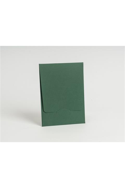 ARTİMED Çimen Yeşil Dikey Uzun Kapaklı Davetiye Zarfı