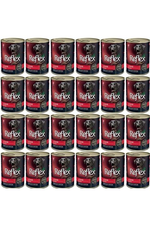Reflex Plus Kuzulu Et Parçacıklı Köpek Konservesi 415 Gr 24 Adet