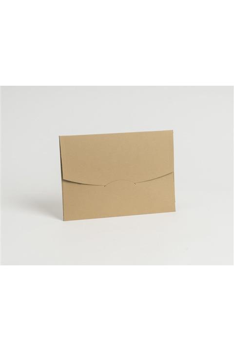 ARTİMED 14×20 cm Taba Yatay Oval Kapaklı 100 Adet Davetiye Zarfı