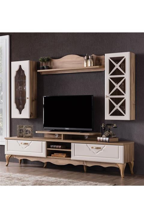 Weltew Home Krem Balat Duvar Ünitesi