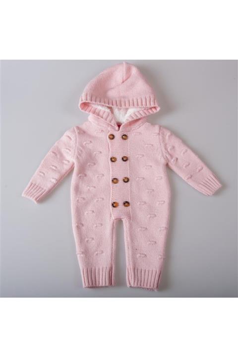 POKY BEBE Yeni Sezon Kız Bebek Welsoft Triko 0-18 Ay Tulum Zn 2126