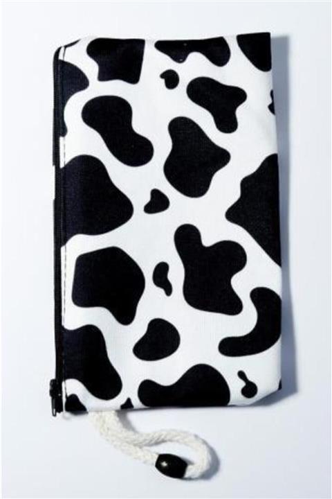 Trendimsin Inek Desen Bez Kalemlik Cüzdan