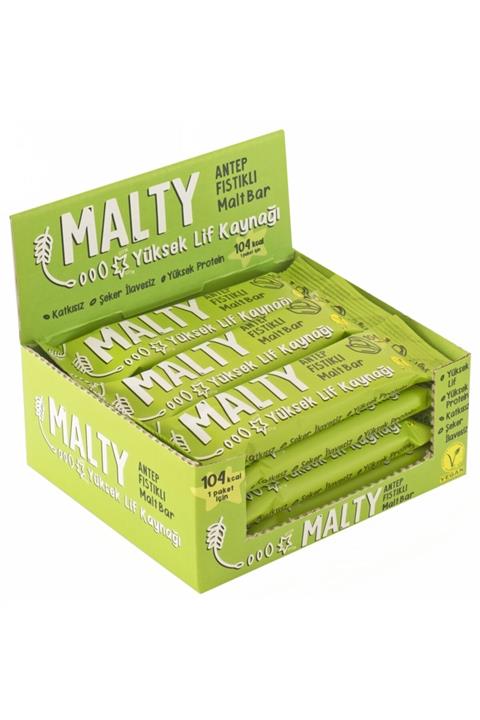 MALTY Antep Fıstıklı ve Maltlı Meyve Barı - Şeker Ilavesiz 12'li