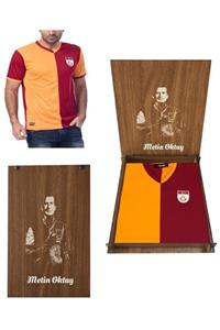 GSStore Galatasaray Fan (Polyester) Metin Oktay Forma Hediye Metin Oktay Ahşap Kutulu