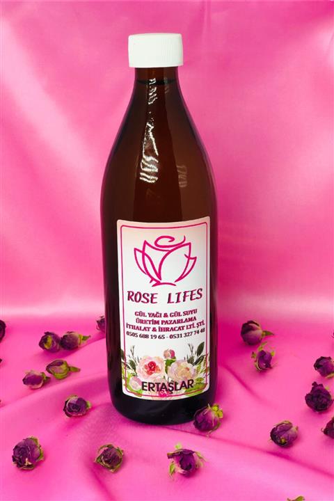 ROSE LİFES ERTAŞLAR Üreticiden Doğal Tam Gül Suyu 500 ml