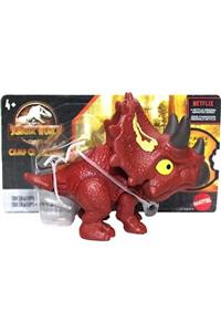 mattel Jurassic World Mini Taşınabilir Dinazorlar Serisi Trıceratops Hbx47