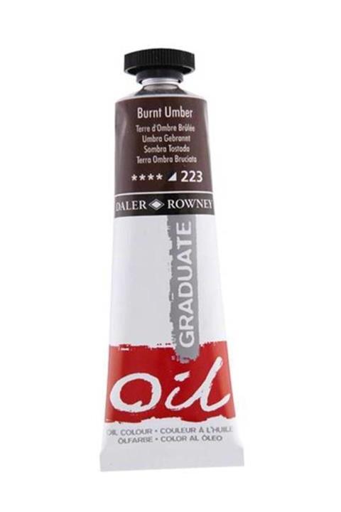 Daler Rowney Graduate Yağlı Boya 38ml Burnt Umber