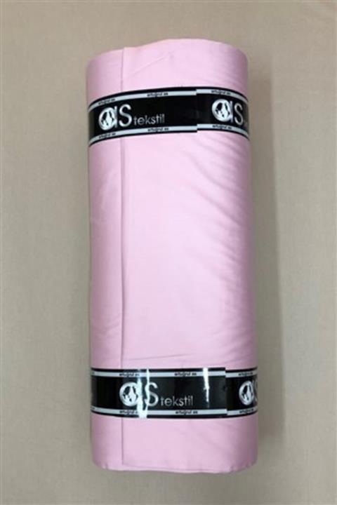 AS TEKSTİL Pamuk Saten Kumaş Toz Pembe Lüks 1 Metre