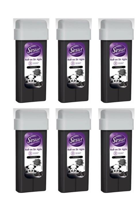 Sesu Roll-on Ağda Kömürlü 100ml 6'lı Set