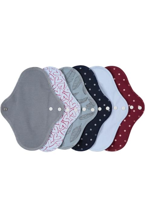 Ponped Bambu Yıkanabilir Doğal Kadın Pedi 6'lı Normal