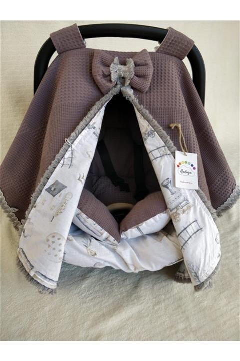 Raduga Collection Puset Örtüsü+puset Minderi+puset Çarşafı 3'lü Set Füme