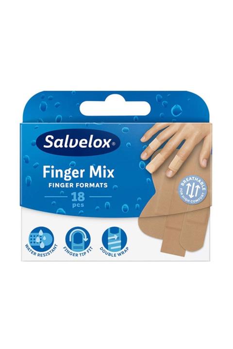 Salvelox Yara Bandı Finger Mix - 18 Adet 7310615400557