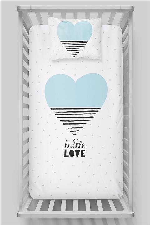 Tuğba Kuğu Pamuk Saten Lastikli Çarşaf Seti (60x120) - Pure Baby Serisi