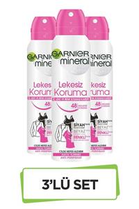 Garnier Mineral Lekesiz Koruma Sprey Deodorant 3'lü Set 36005419288553