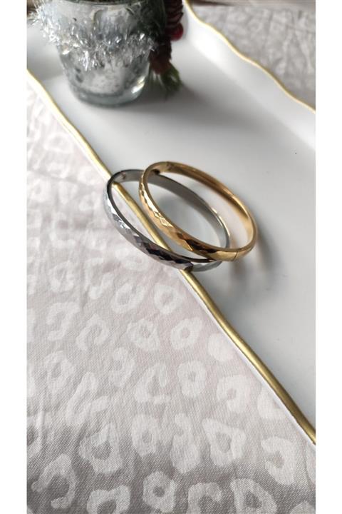 Enna Çelik Kombinli Kelepçe Bilezik