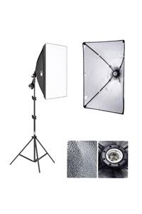 Deyatech Softbox 50x70cm Sürekli Işık Tek Duy Paraflaş Youtuber Make Up Vi