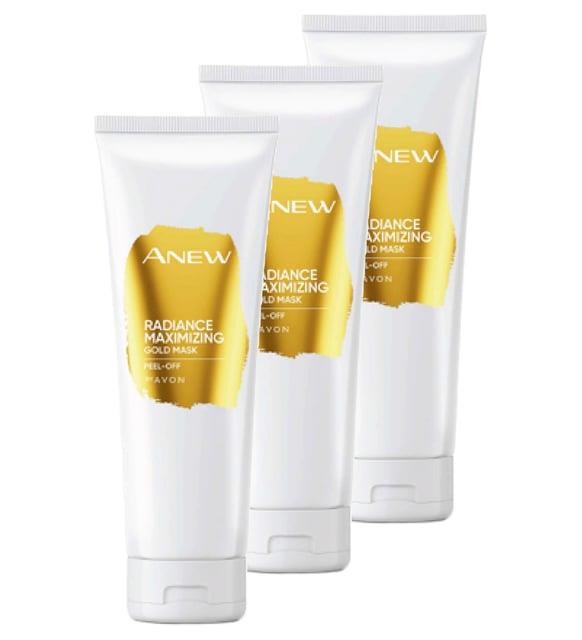 AVON Anew Radiance Maximising Gold Yüz Maskesi 75 Ml. Üçlü Set