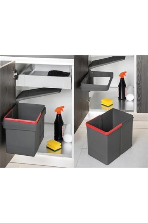 METALİ Dolap Içi Çöp Kovası Antrasit 15 lt