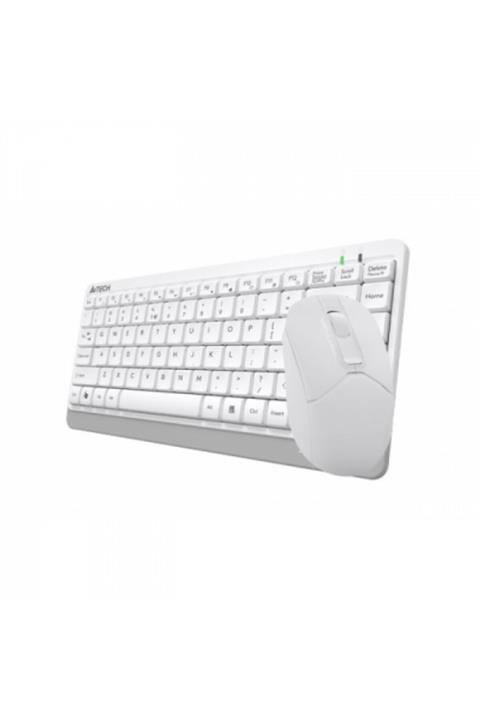 A4 Tech Fg1112 Beyaz Mini Usb Kablosuz Türkçe M.medya Klavye Mouse Set