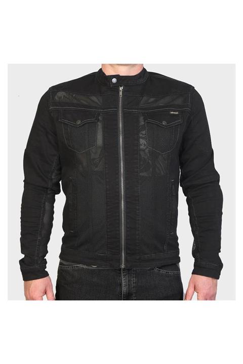 Riderdenim Wekek Siyah Efil Korumalı File Mont