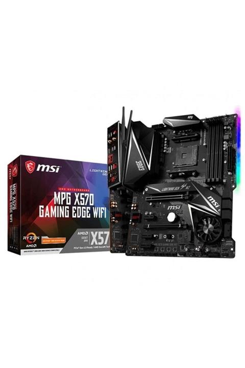 MSI Am4 X570 Ddr4 Mpg X570 Gamıng Edge Wıfı 6x Sata 2x M2/x4 Hdmı Amd Radeon Graphics 5x (Pcıe) Atx