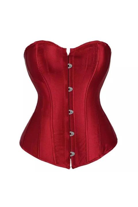 DarkellaStore Kırmızı Korse Büstiyer