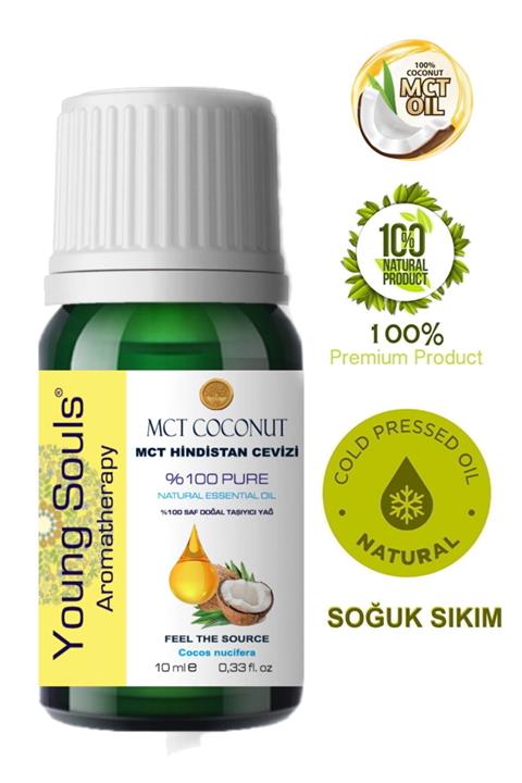 YOUNG SOULS Aromaterapi Mct Hindistan Cevizi Yağı %100 Pure 10 Ml