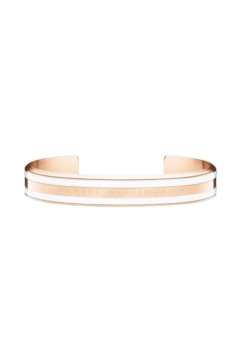 Daniel Wellington Classic Bracelet Satin White Rose Gold Small - Kadın için