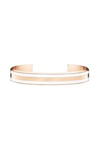 Daniel Wellington Classic Bracelet Satin White Rose Gold Small - Kadın için