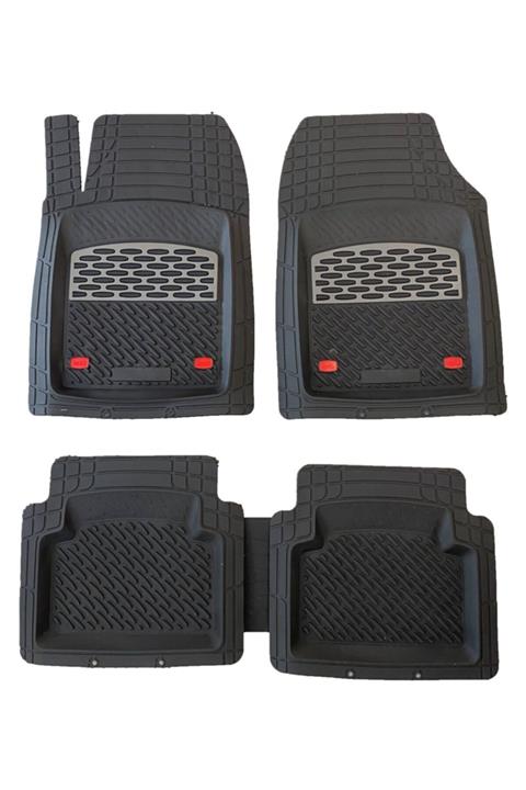 EMN Renault Megane 1 1995 2003 Paspas Derin Havuzlu Krom Gri