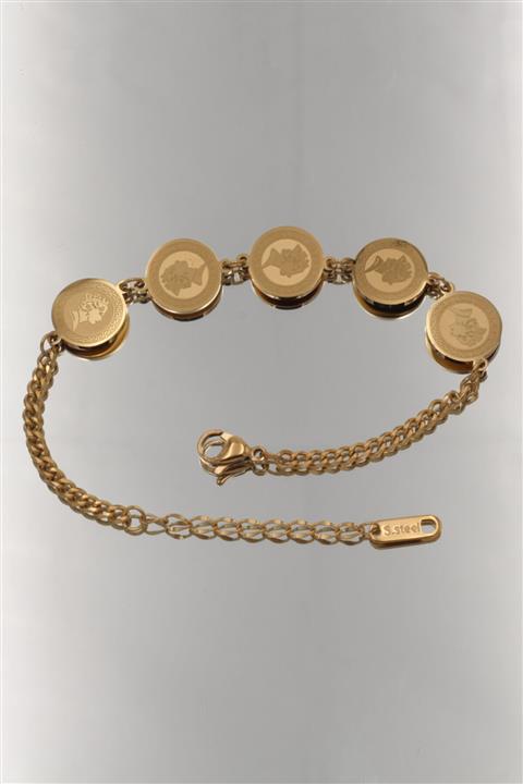 modadern Kadın Gold 5 I Bir Yerde Çelik Bileklik