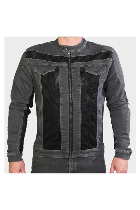 Riderdenim Unisex Duman Korumalı File Mont