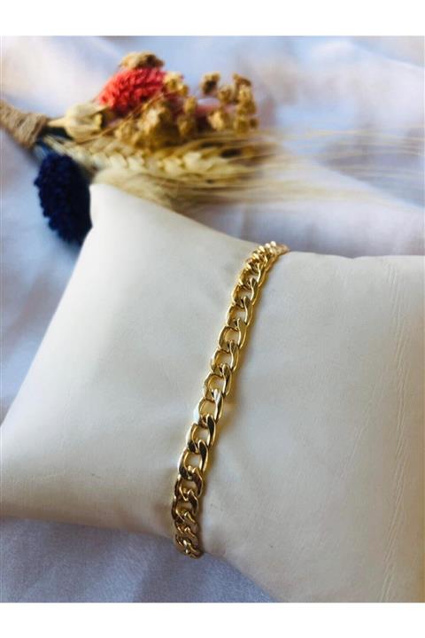 bioaksesuar Kadın Gold Renk Çelik Paslanmaz Bileklik