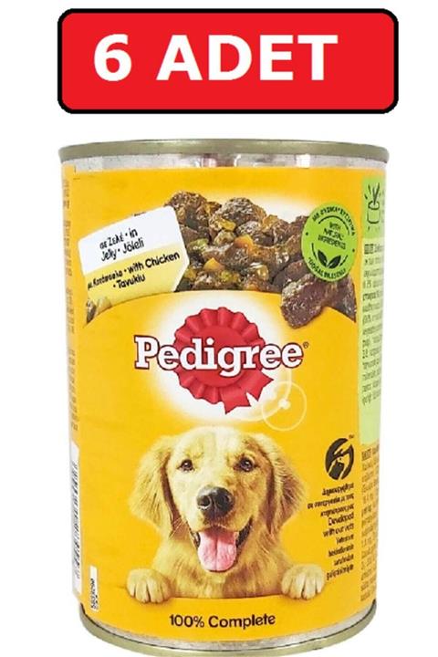 Pedigree Pedigre Adult Yetişkin Köpek Konserve 6 Adet X 400 gr Tavuklu Yaş Mama