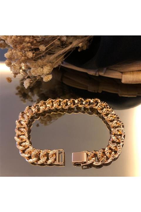 ESRABİÇERJEWELRY Künye Bileklik Altın Kaplama