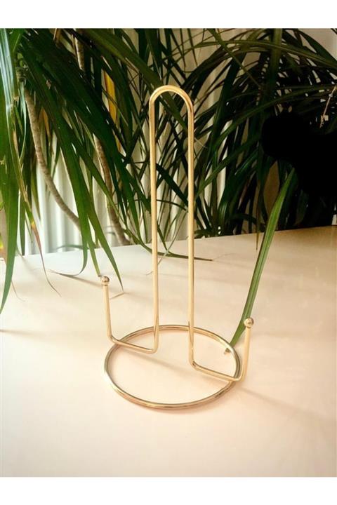 Sillage Home Gold Altın Kaplama Paslanmaz Dolu Çelik Havlu Peçetelik, Metal Havluluk