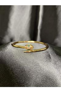 ARSLAN JEWELRY Çelik Yılan Başlı Bileklik Kelepçe