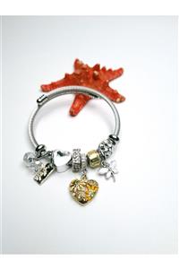 by.accessoriess Kadın Kalp Figürlü Charm Bileklik