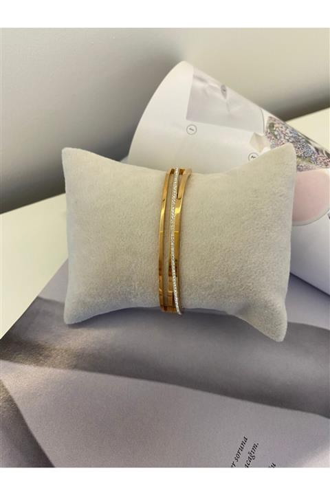 BOUTIQUE MARYJANE Zirkon Taşlı Çelik Bileklik