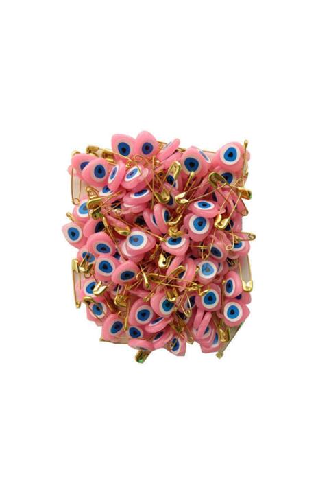 PiCare Çengelli Iğne Nazar Boncuklu Pembe P100-100 Ar4054p