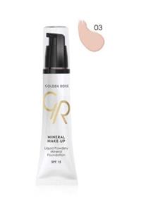 Golden Rose Mineral Fondöten - Liquid Powder Mineral Foundation Spf 15 No: 03 35 ml 8691190101831