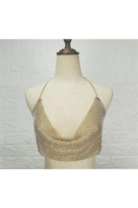 nuit dose Kadın Altın Taşlı Büstiyer