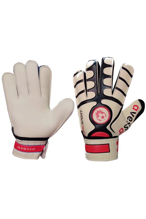 AVESSA Kaleci Eldiveni Avuç Içi Lateks No9 Cırtlı Siyah