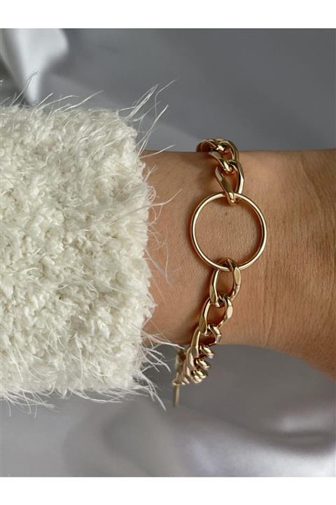 SAJA JEWELRY Çelik Halkalı Zincir Bileklik